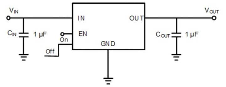 Schematic - PANJIT PJ20030 LDO Voltage Regulator